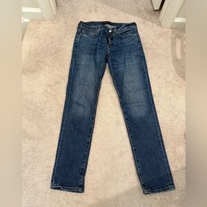 Abercrombie & Fitch Men's 32 x 32 Dark Blue Signature Stretch Skinny Jeans